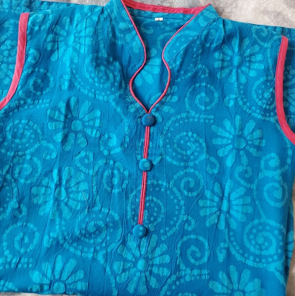 Blue Indian Kurta - Picture 1 of 4